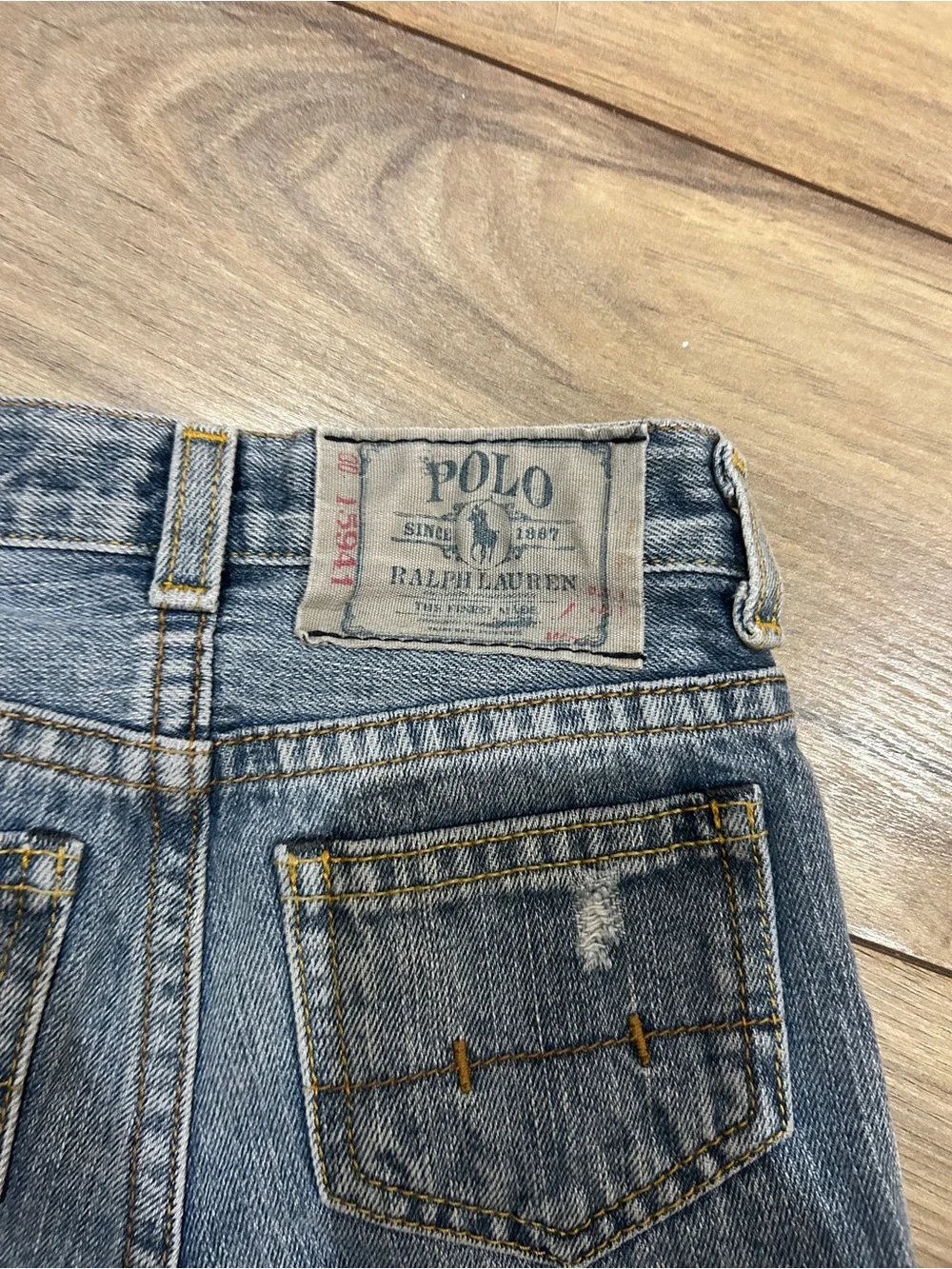 Ralph Lauren Light Blue Distressed Denim Jeans